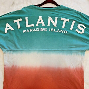 Atlantis Spirit Jersey Long Sleeve Shirt Paradise Island Bahamas Beach Size M